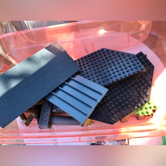 Vintage MEGA BLOKS Medieval Figures Outdoor Platform Bases Building Blocks - Picture 4 of 11